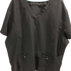 Plus sized scrub top